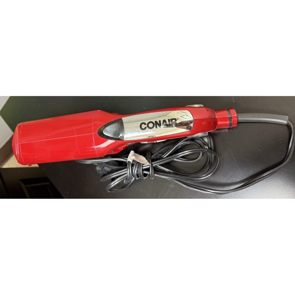 Conair Flat Iron Hair Straightener Red CS25W Operational